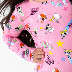 Powerpuff Girls Saving Bedtime Bamboo Kids Pajamas