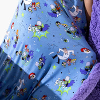 Powerpuff Girls Mojo Jojo Showdown Bamboo Sherpa Blanket