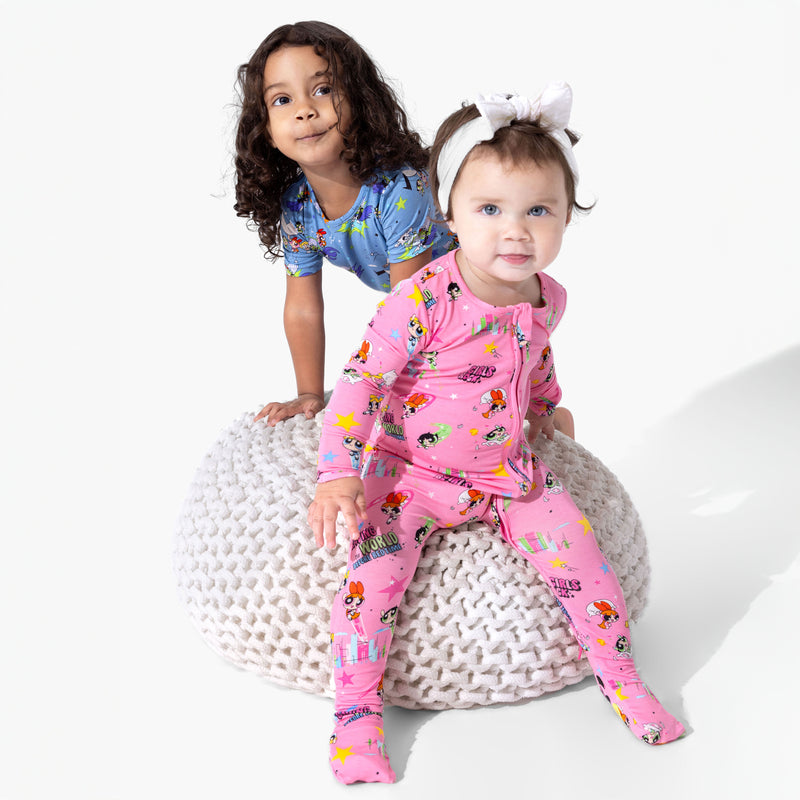 Powerpuff Girls Saving Bedtime Bamboo Convertible Footie