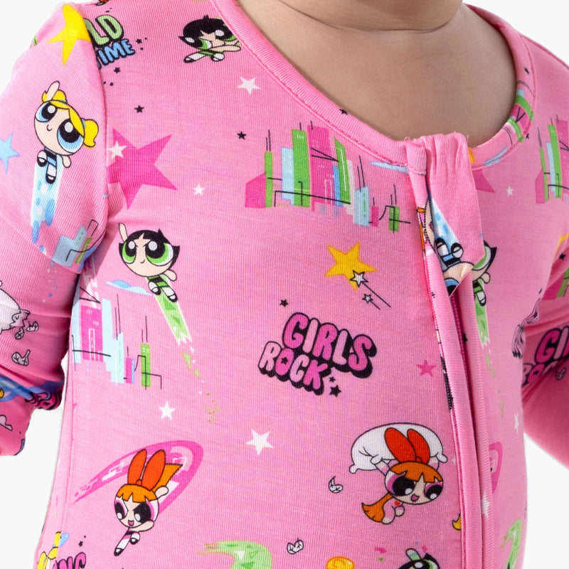 Powerpuff Girls Saving Bedtime Bamboo Convertible Footie