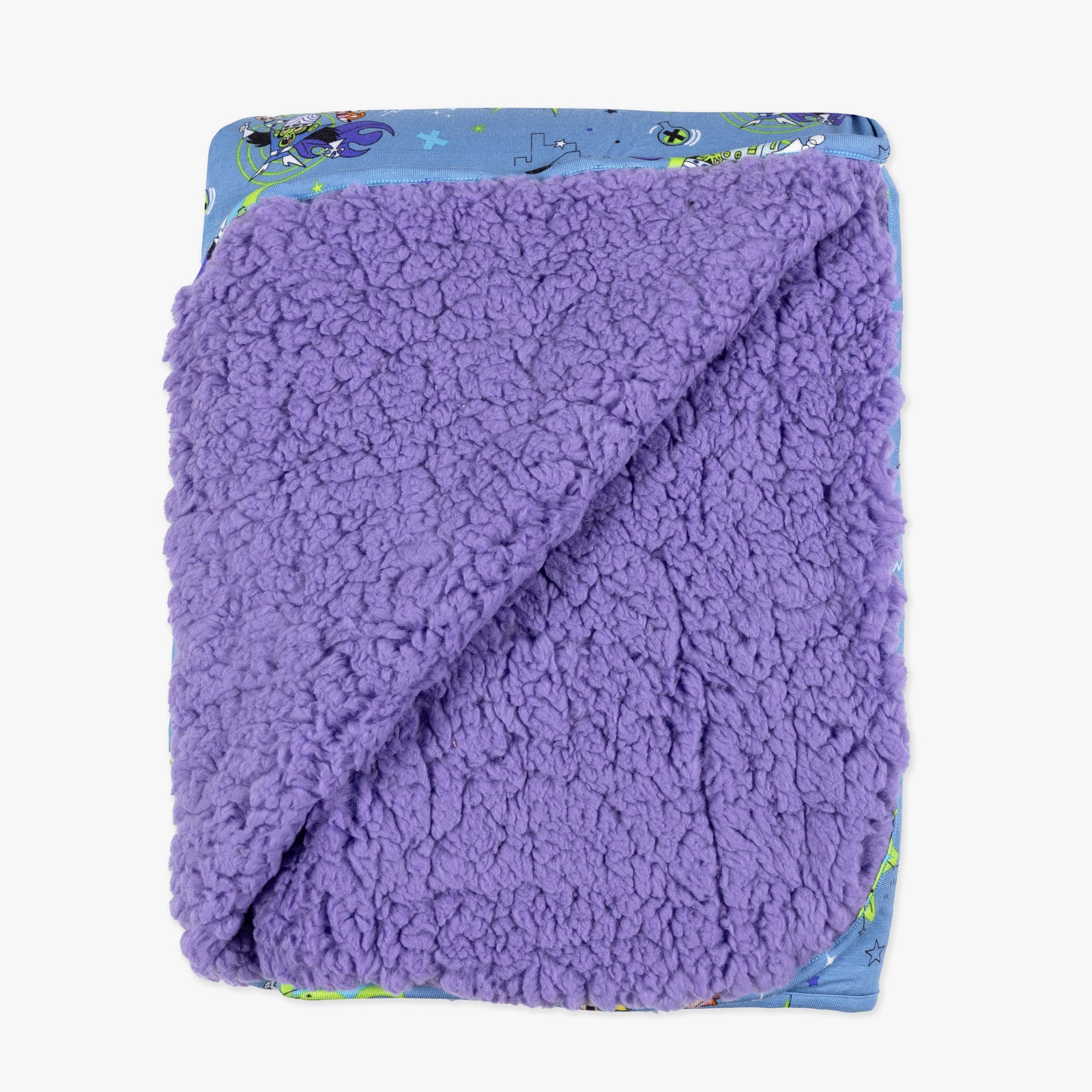 Powerpuff Girls Mojo Jojo Showdown Bamboo Sherpa Blanket