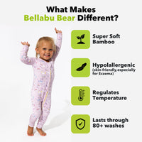 Enchanted Unicorn Bamboo Convertible Footie