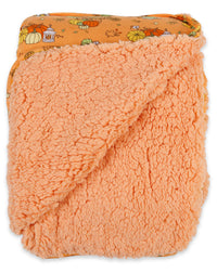 Pumpkin Bamboo Sherpa Blanket