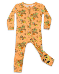 Pumpkin Bamboo Convertible Footie