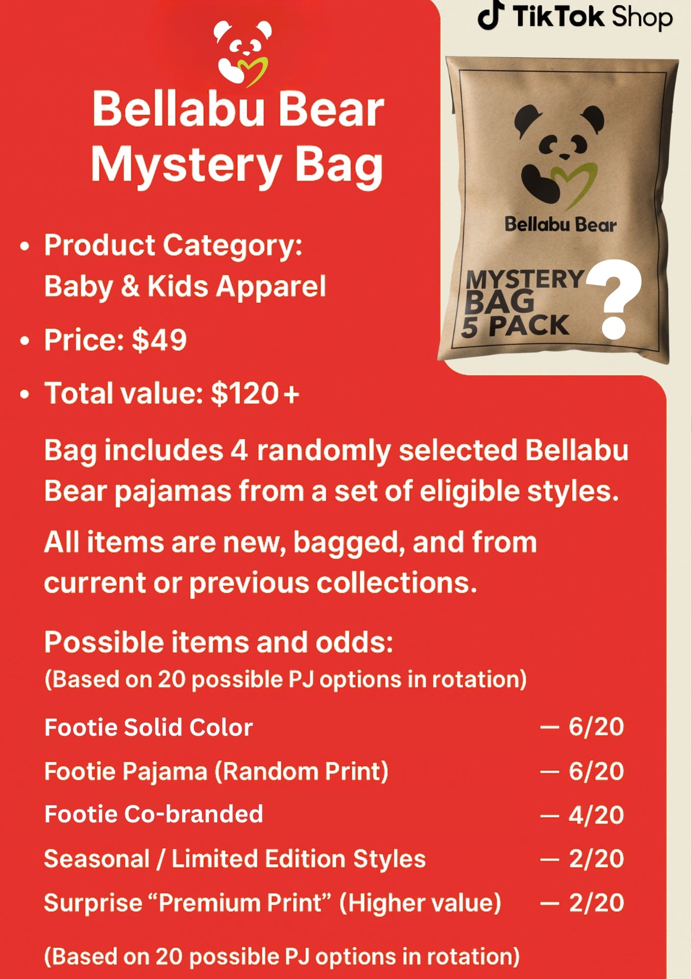 4 Item Mystery Bags - Baby Girls