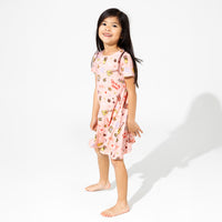 FRIENDS™: You're My Lobster Bamboo Girls' Short Sleeve Dress
