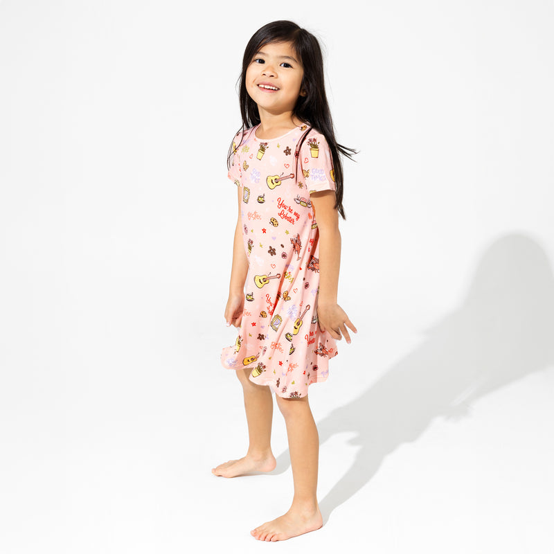 FRIENDS™: You're My Lobster Bamboo Girls' Short Sleeve Dress