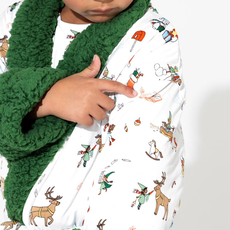 Santa's Workshop Adult Bamboo Sherpa Bathrobe