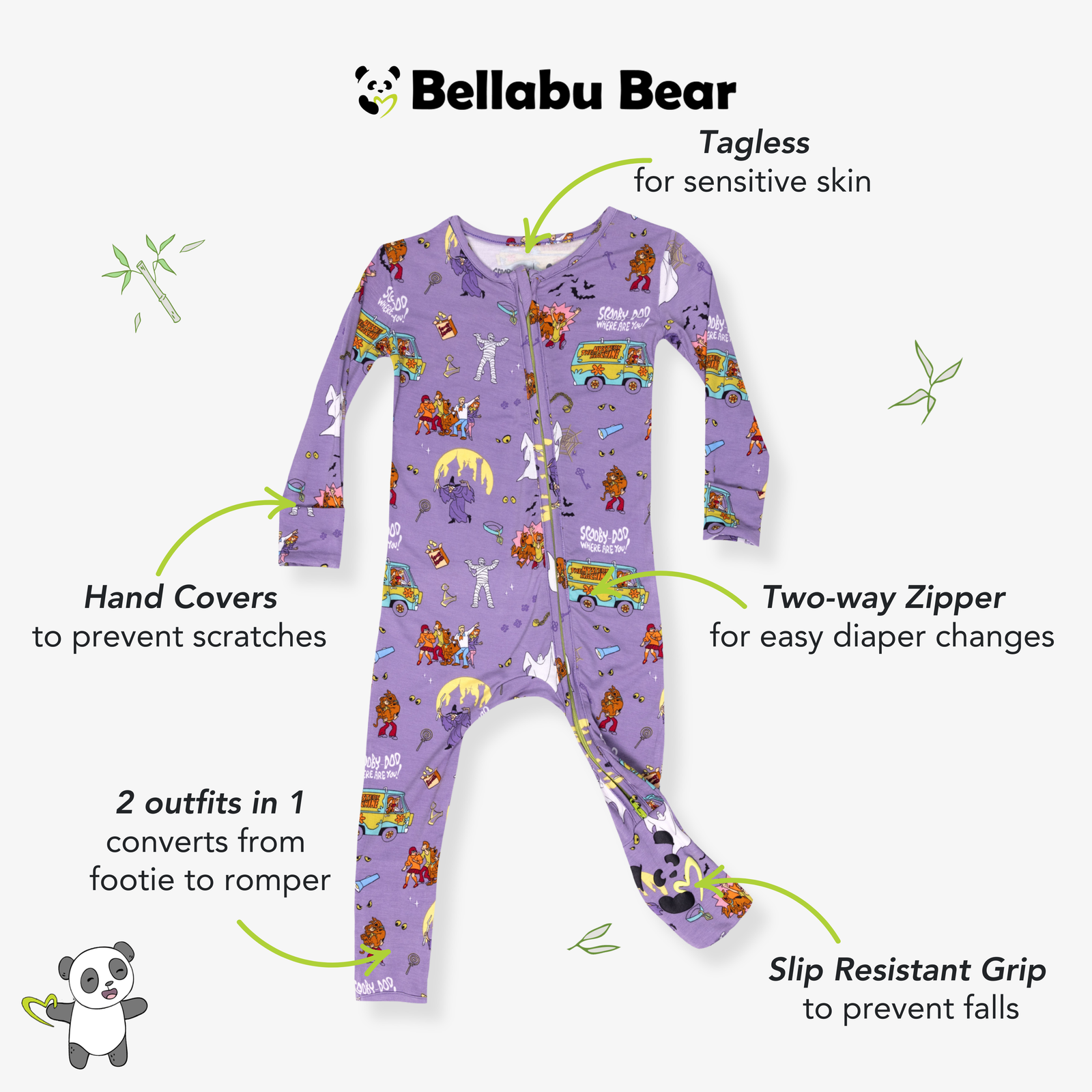 Scooby-Doo™ Bamboo Convertible Footie