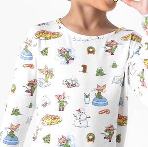 If You Give A Mouse A Cookie Christmas Bamboo Kids Pajamas