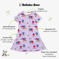Shimmer and Shine Bamboo Girls' Short Sleeve Dress