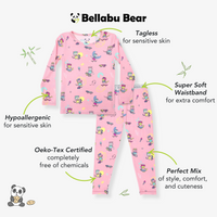 Skater Kitty Bamboo Kids Pajamas