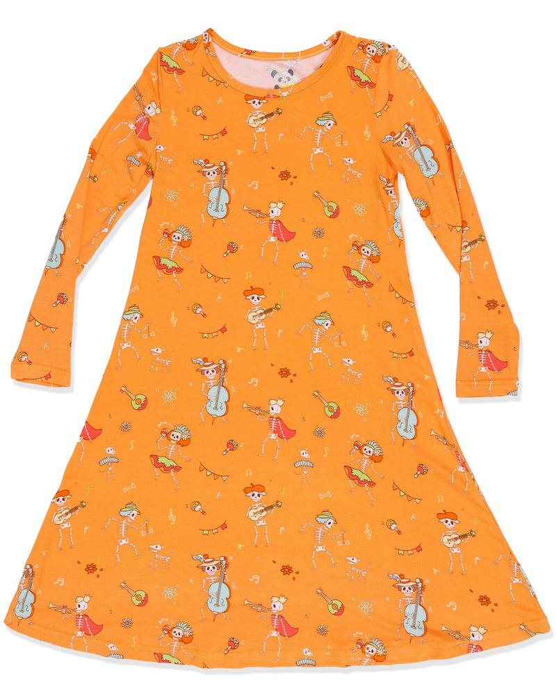Skeletons Bamboo Girls' Dress