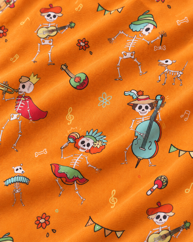 Skeletons Bamboo Convertible Footie