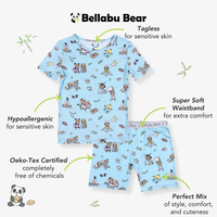 Sloth Pajama Party Bamboo Kids Pajama Short Set