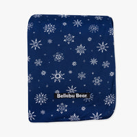 Snowflake Bamboo Sherpa Blanket