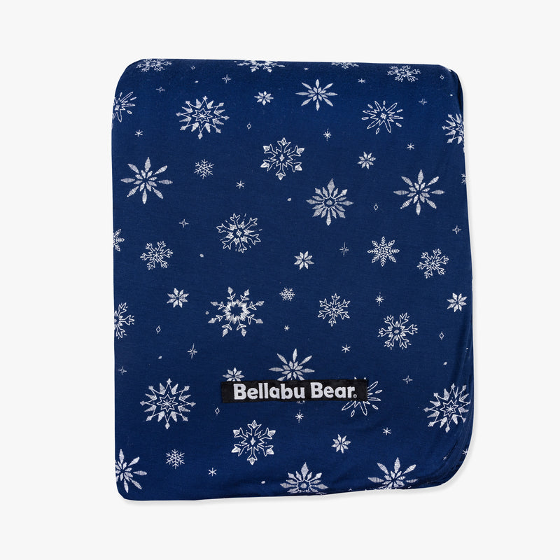 Snowflake Bamboo Sherpa Blanket