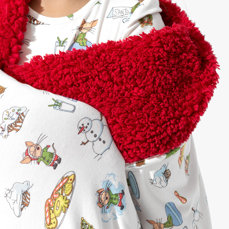 If You Give A Mouse A Cookie Christmas Bamboo Sherpa Blanket