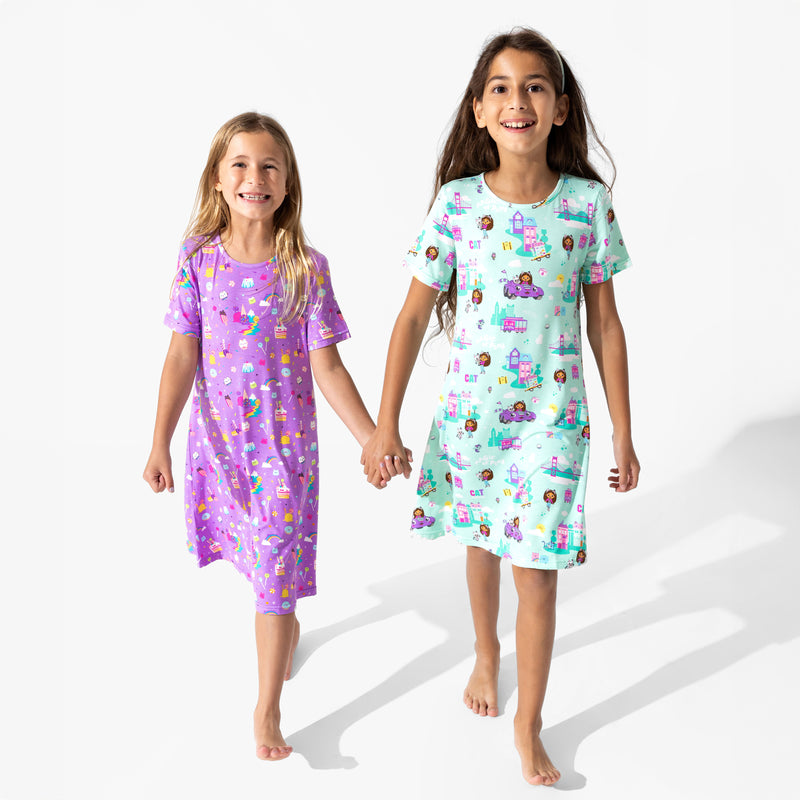 Gabby's Dollhouse: Sweet Treats Bamboo Girls' Short Sleeve Dress