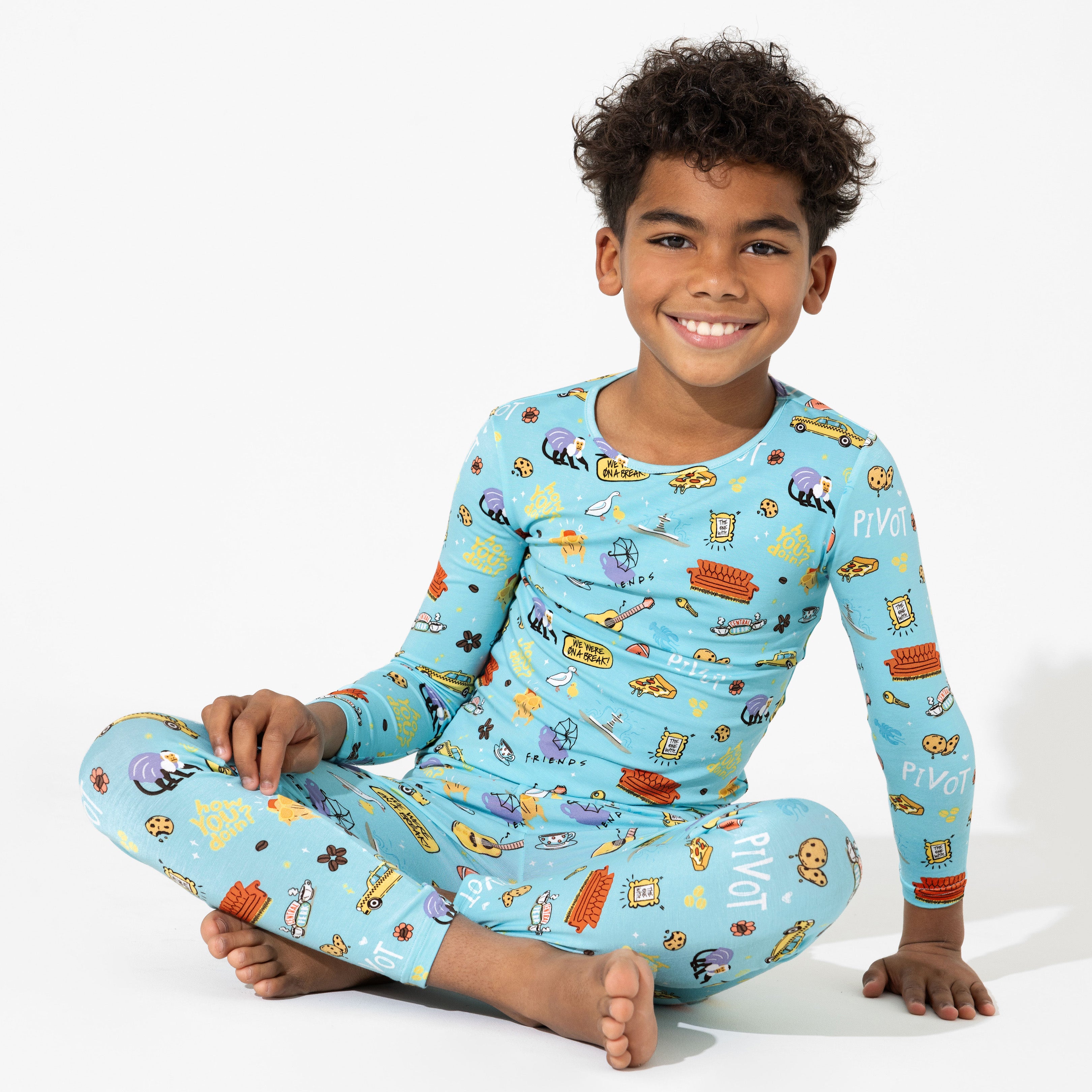 Central Perk FRIENDS Bamboo Kids Pajamas: Soft, Eco-Friendly Fun