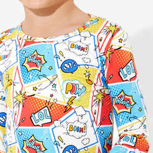 Comic Hero Bamboo Kids Pajamas