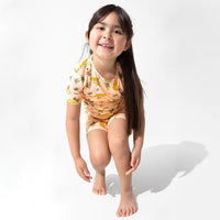 Pounce In Paradise Cheetah Bamboo Kids Pajama Short Set