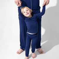 Starry Night Blue Bamboo Kids Pajamas