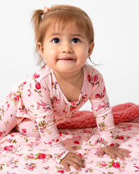 Bows & Blooms Bamboo Convertible Footie