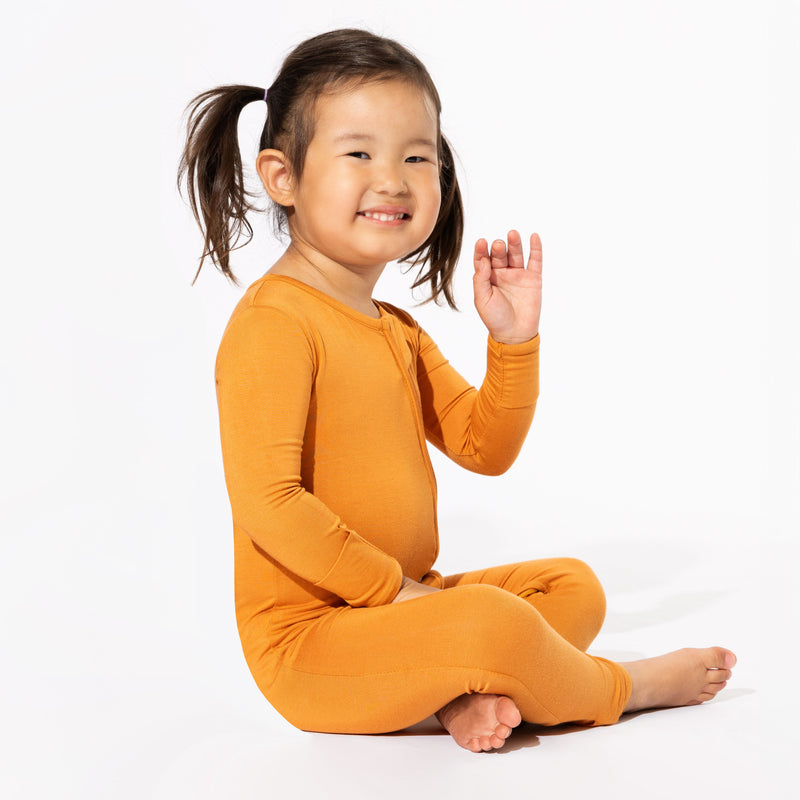 Pumpkin Spice Bamboo Convertible Footie