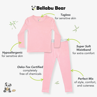 Dusty Rose Bamboo Kids Pajamas