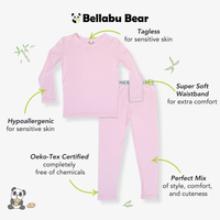 Blush Pink Bamboo Kids Pajamas