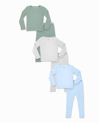 Sky & Sage Bundle - Bamboo Kids Pajamas