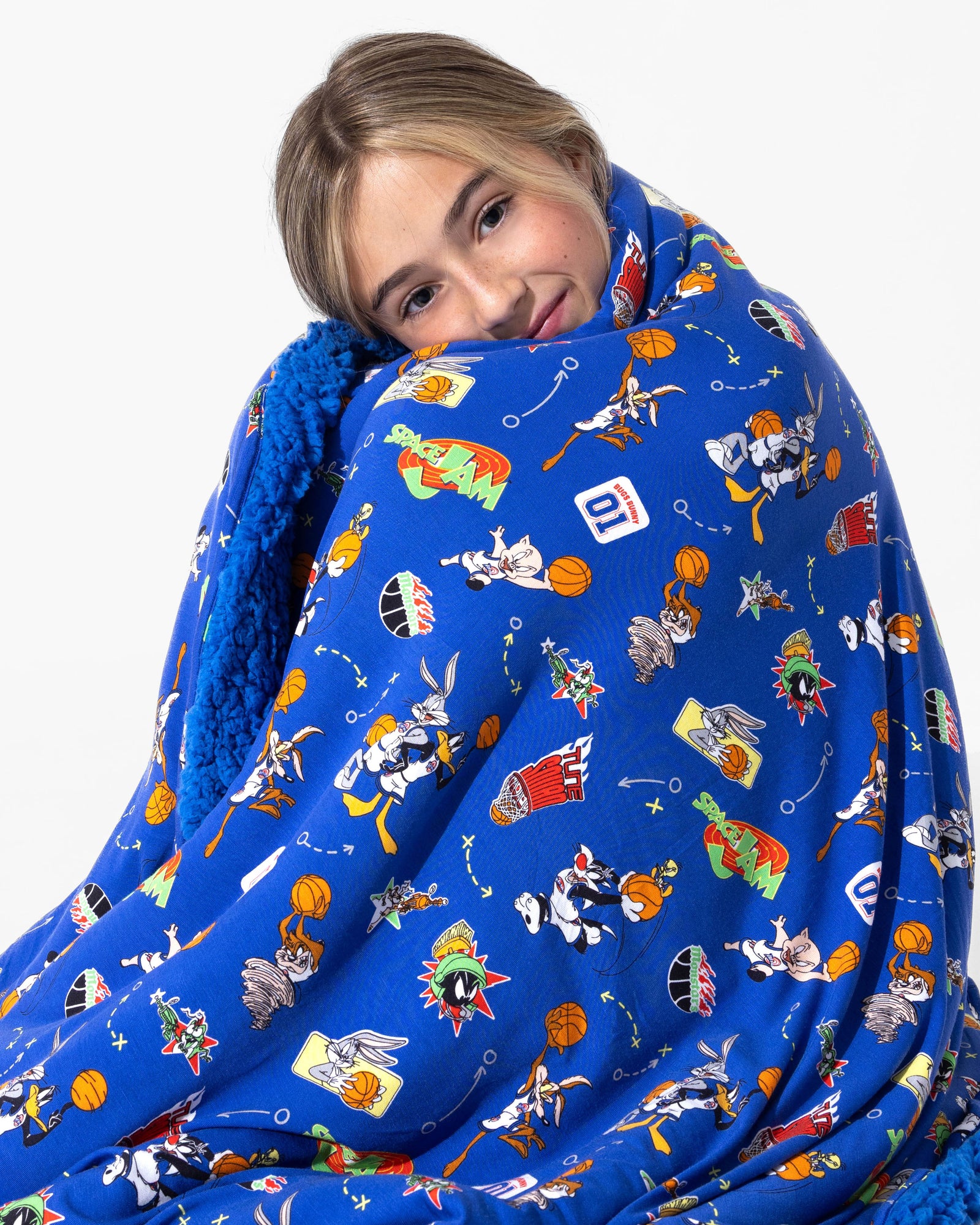 Space Jam Bamboo Sherpa Blanket