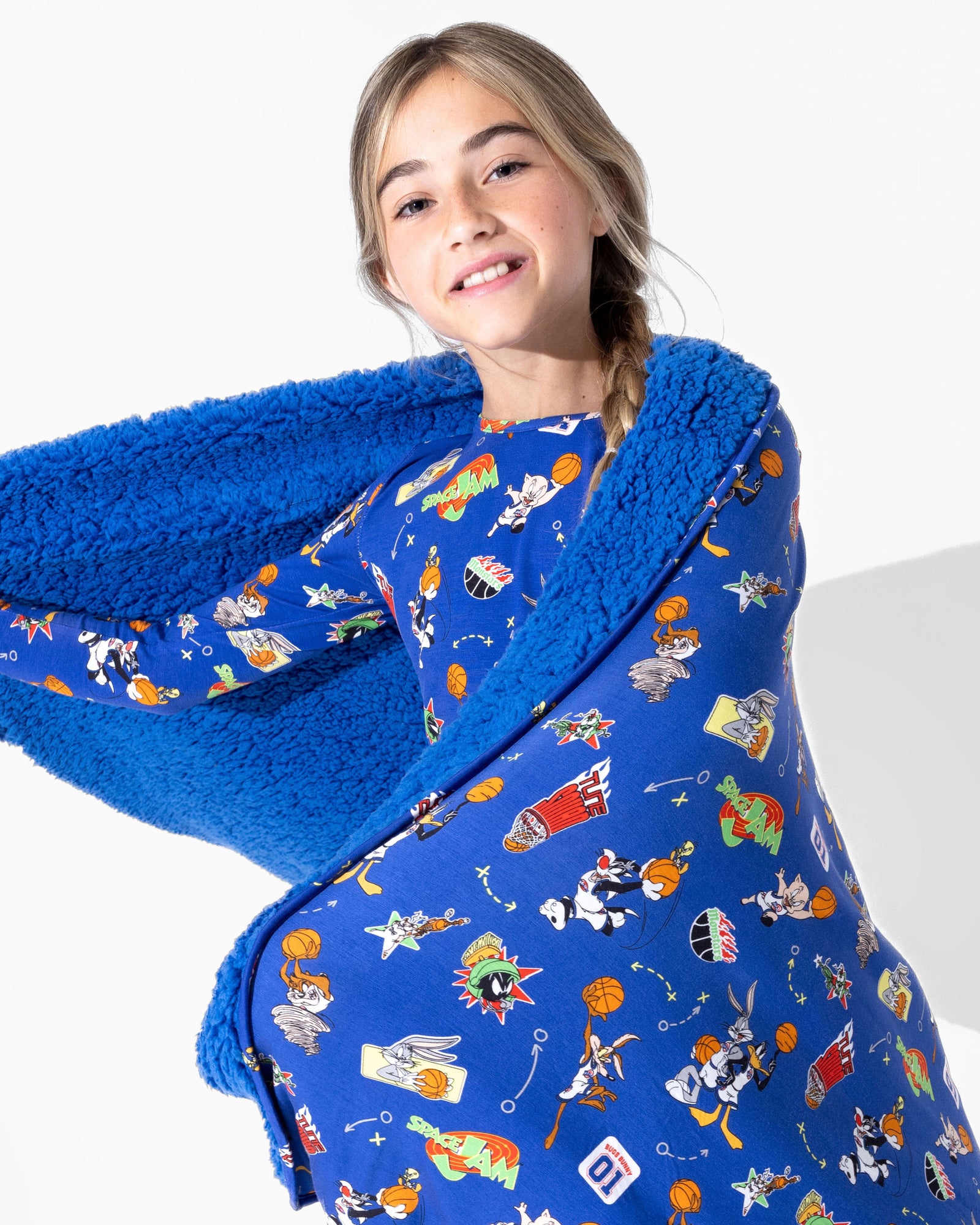 Space Jam Bamboo Sherpa Blanket