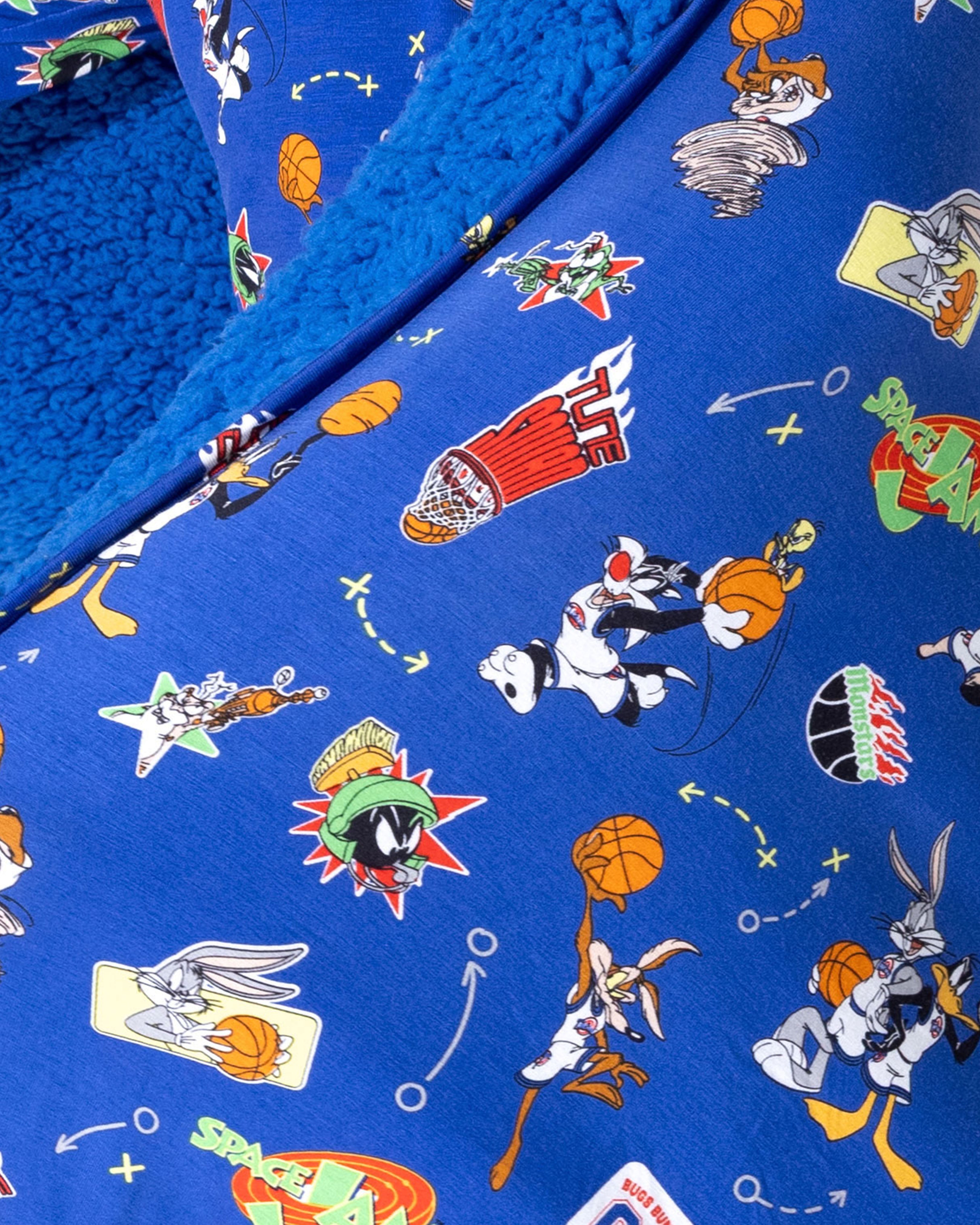 Space Jam Bamboo Sherpa Blanket | Ultra Soft Reversible Bamboo