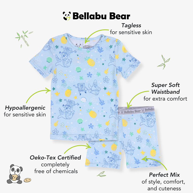 SpongeBob SquarePants: Fun Bamboo Kids Pajama Short Set