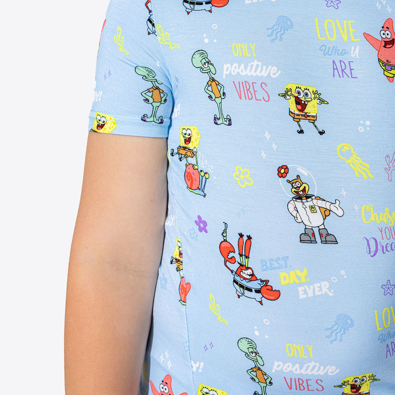 SpongeBob SquarePants: Good Vibes Bamboo Kids Pajama Short Set