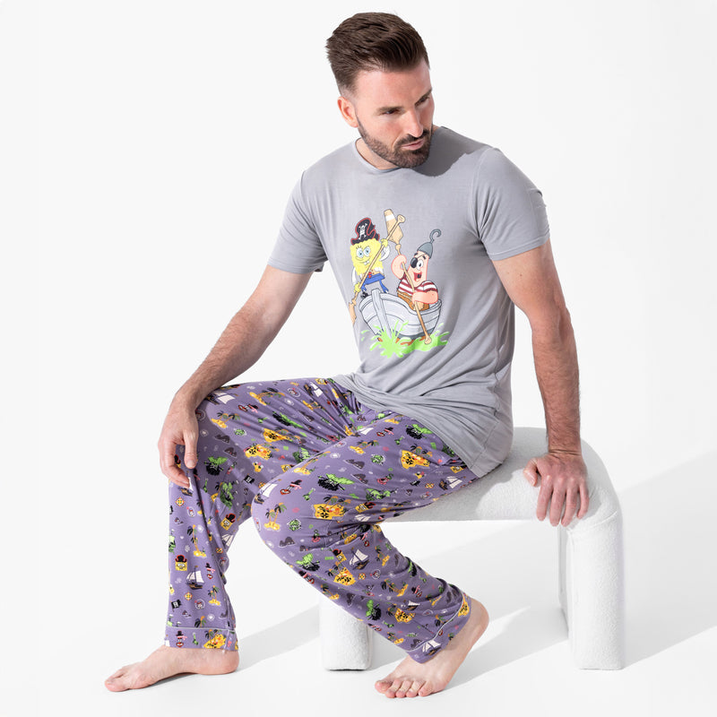 Pyjamas Flying SpongeBob Flying Dutchman Bamboo Men’s Pajama Set – Soft & Cozy ...