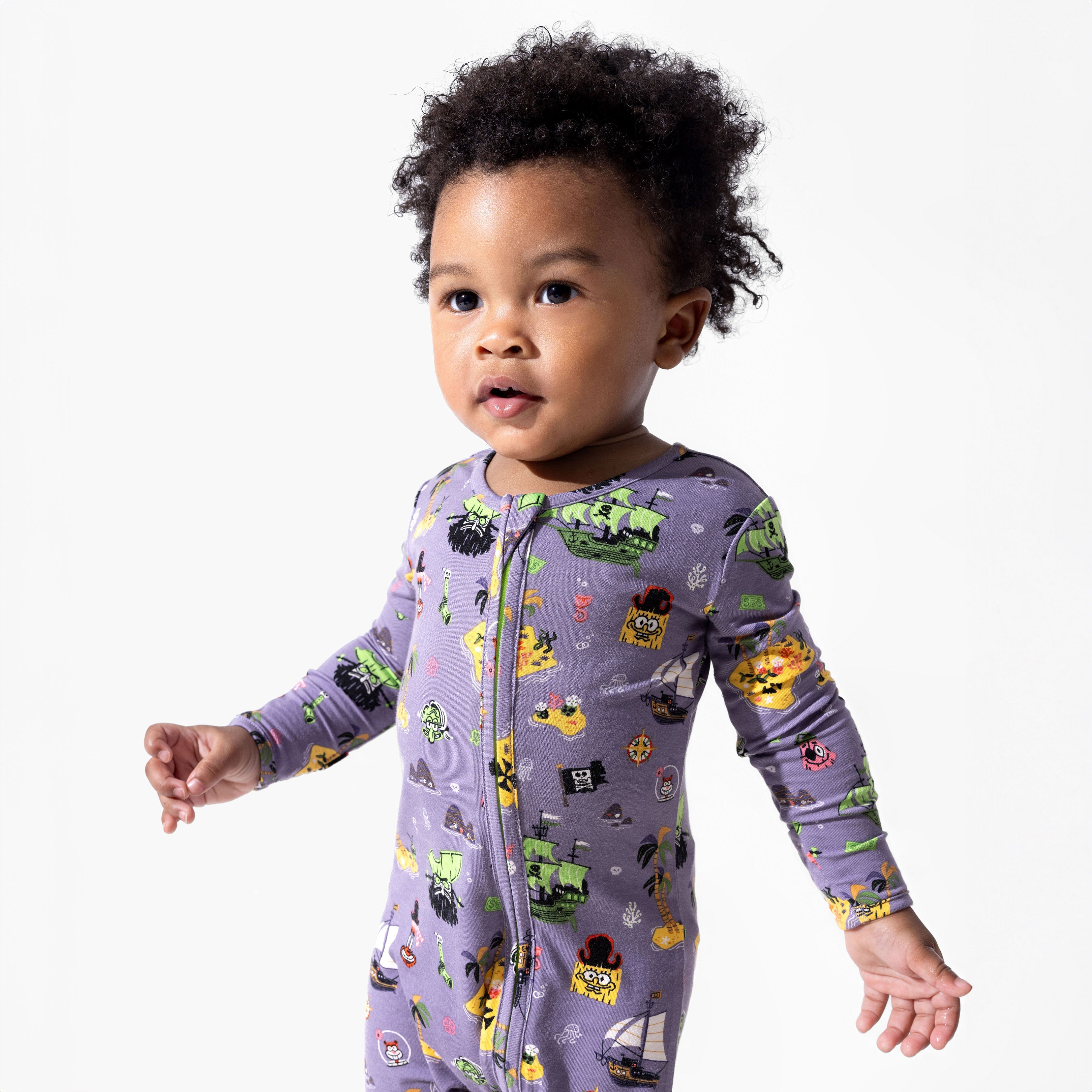 SpongeBob Flying Dutchman Bamboo Convertible Footie – Soft & Cozy