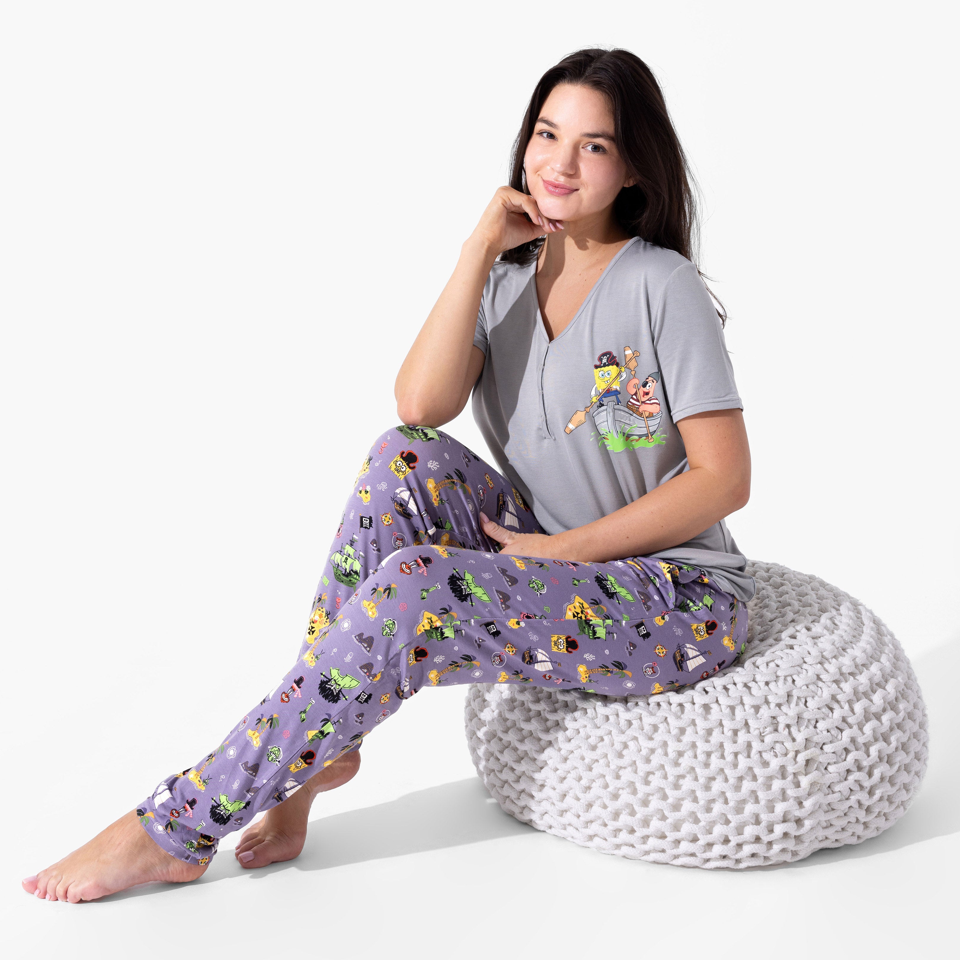 SpongeBob Flying Dutchman Bamboo Women's Pajama Set – Soft & Cozy