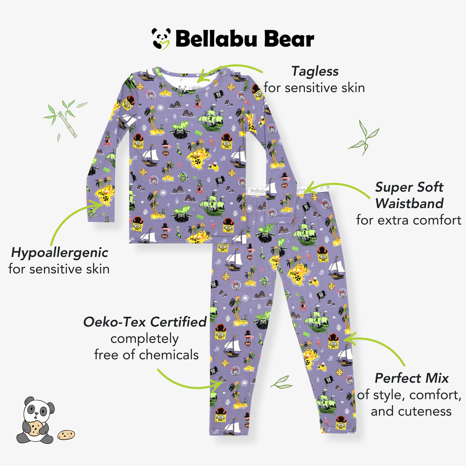 SpongeBob SquarePants: Flying Dutchman Bamboo Kids Pajamas