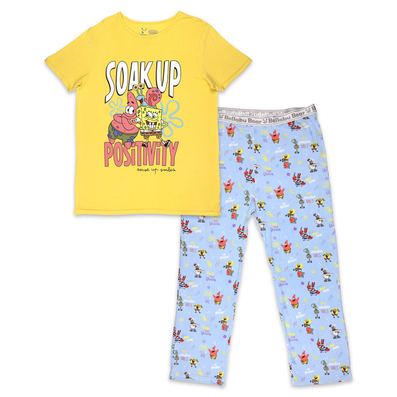 SpongeBob SquarePants: Good Vibes Bamboo Men's Pajama Set