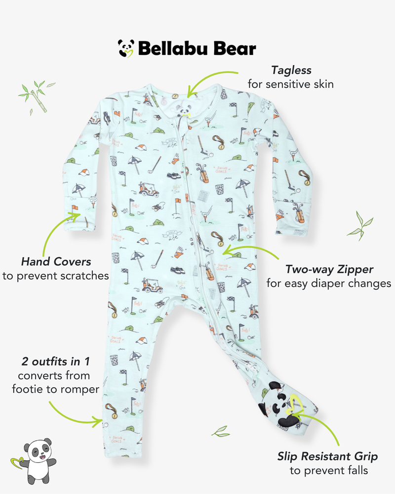 Golf Bamboo Convertible Footie