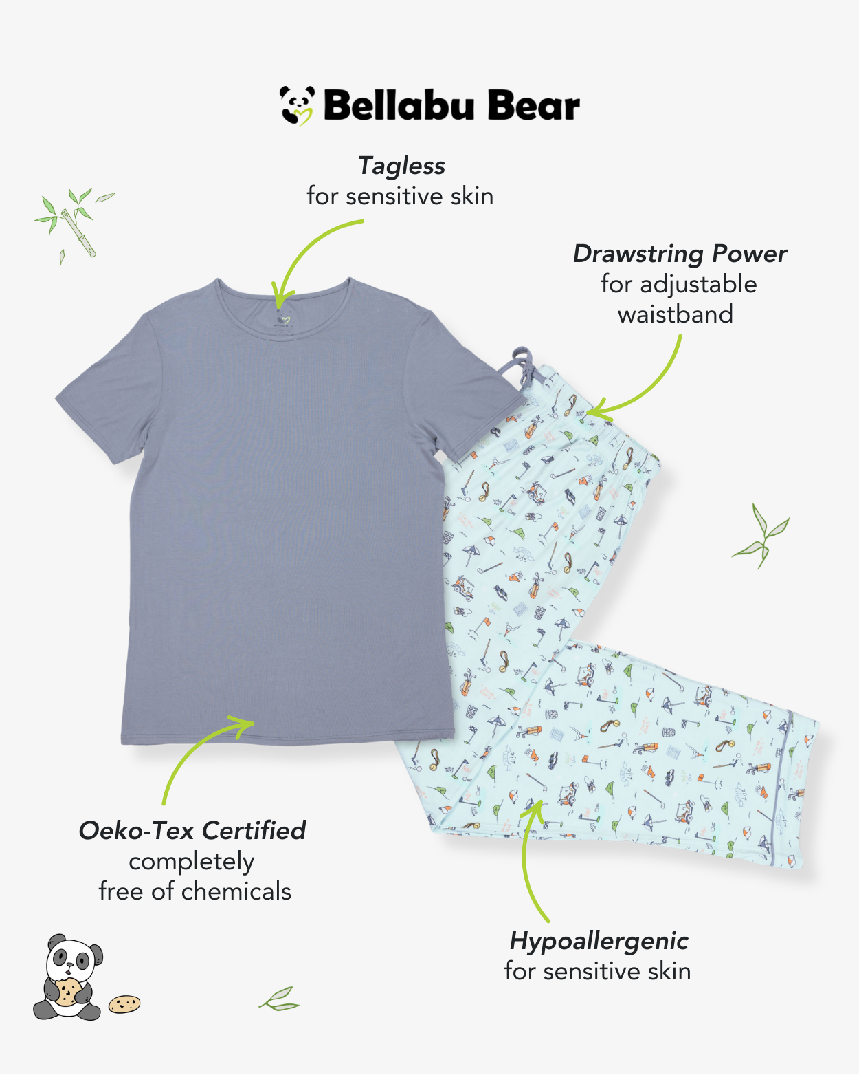 Golf Bamboo Men's Pajama Set