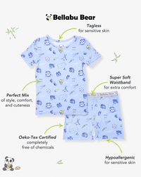 Hockey Bamboo Kids Pajama Short Set