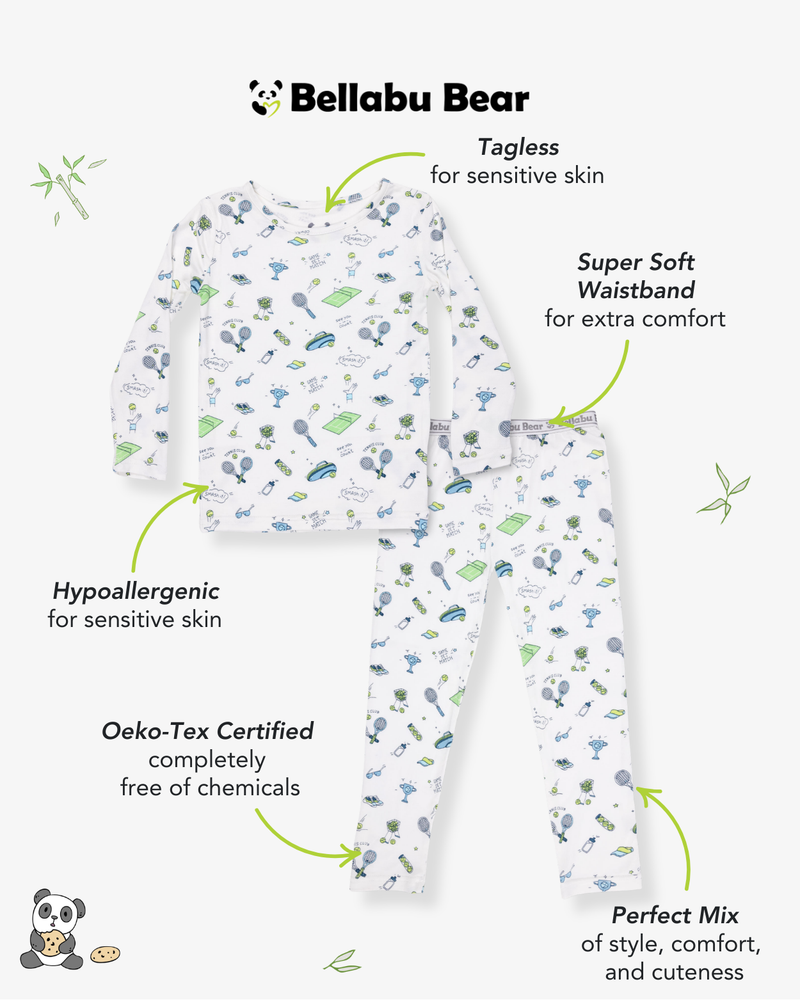 Tennis Bamboo Kids Pajamas