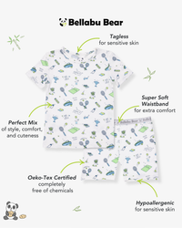 Tennis Bamboo Kids Pajama Short Set