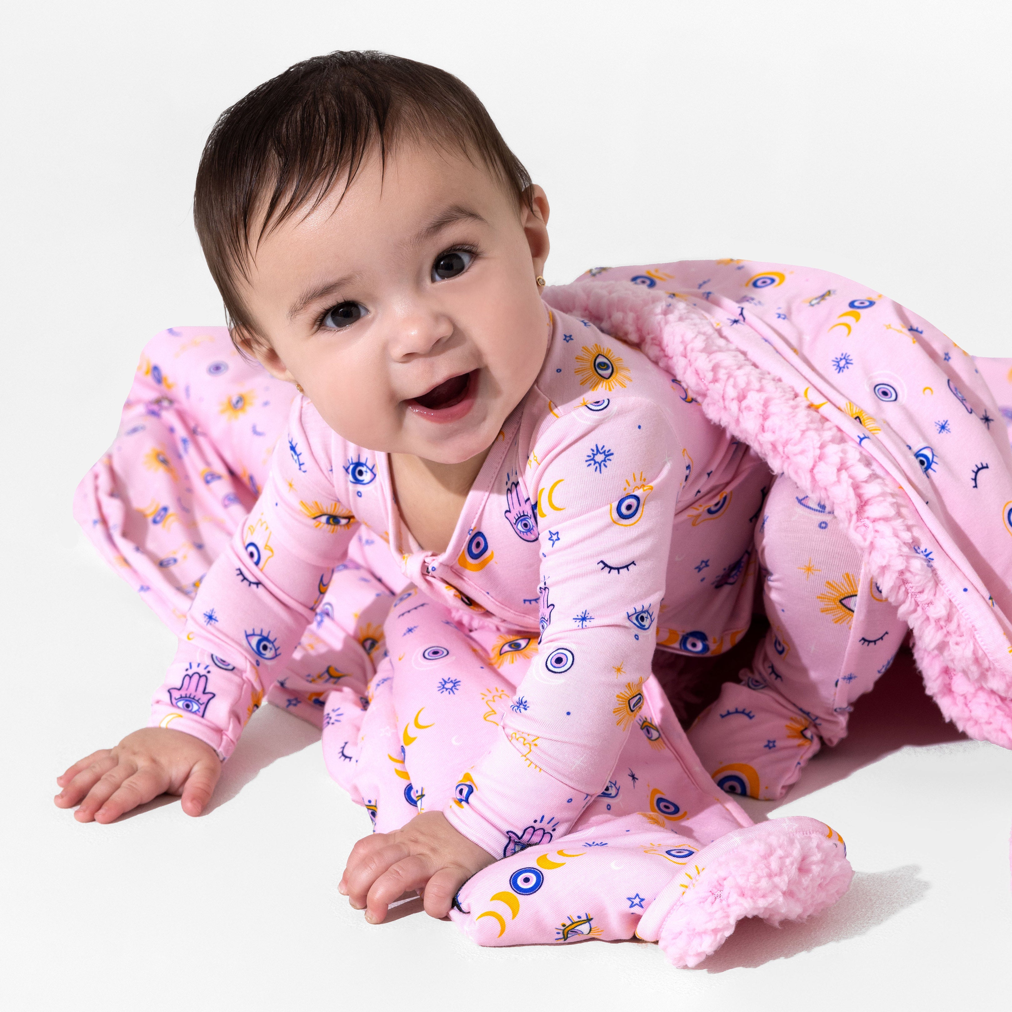 The Eye Pink Bamboo Convertible Footie – Soft, Cozy & Stylish for