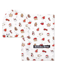 Sugar Cookies Bamboo Swaddle & Beanie Set