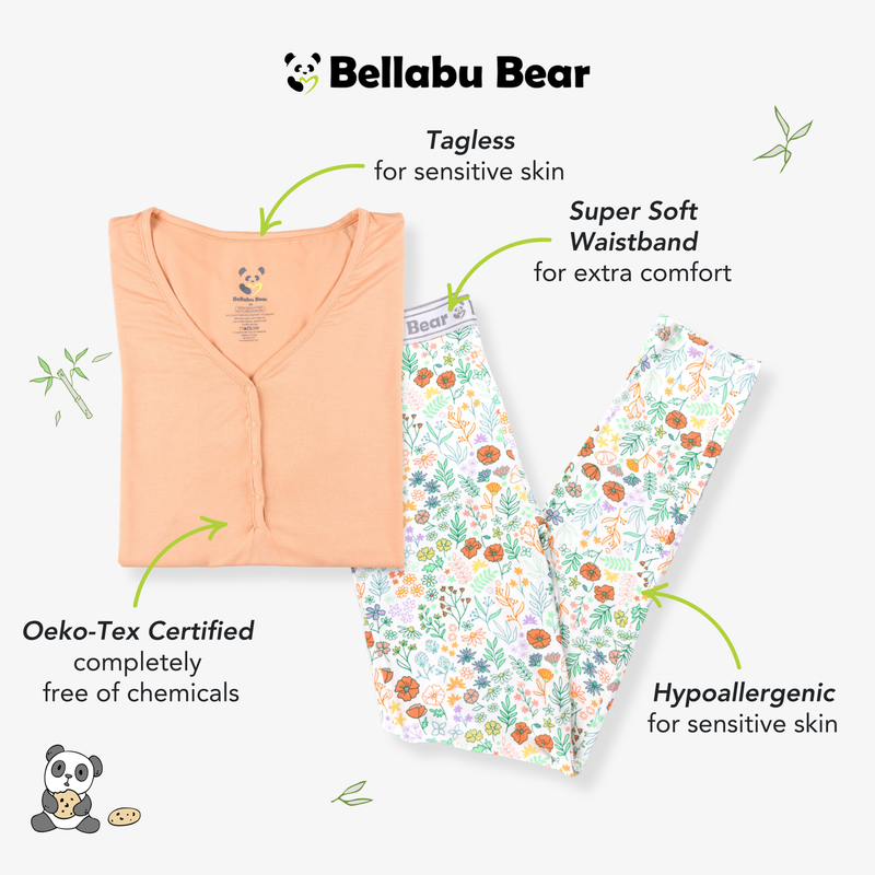 Summer Floral Bamboo Women's Pajama Set